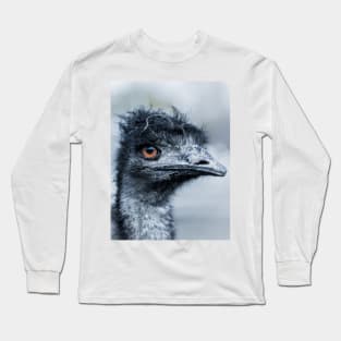 Portrait of a Pet Emu Long Sleeve T-Shirt